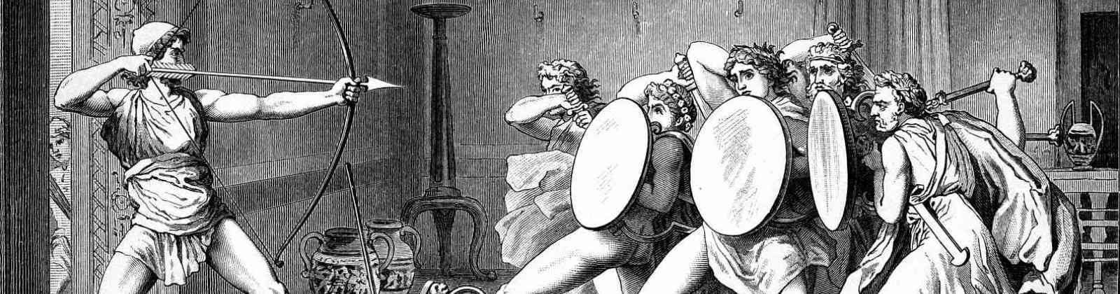 Одиссей женихи. Расправа Одиссея с женихами Пенелопы. Одиссей и женихи Пенелопы. Одиссей и Пенелопа» (метрополитен-музей, Нью-Йорк).