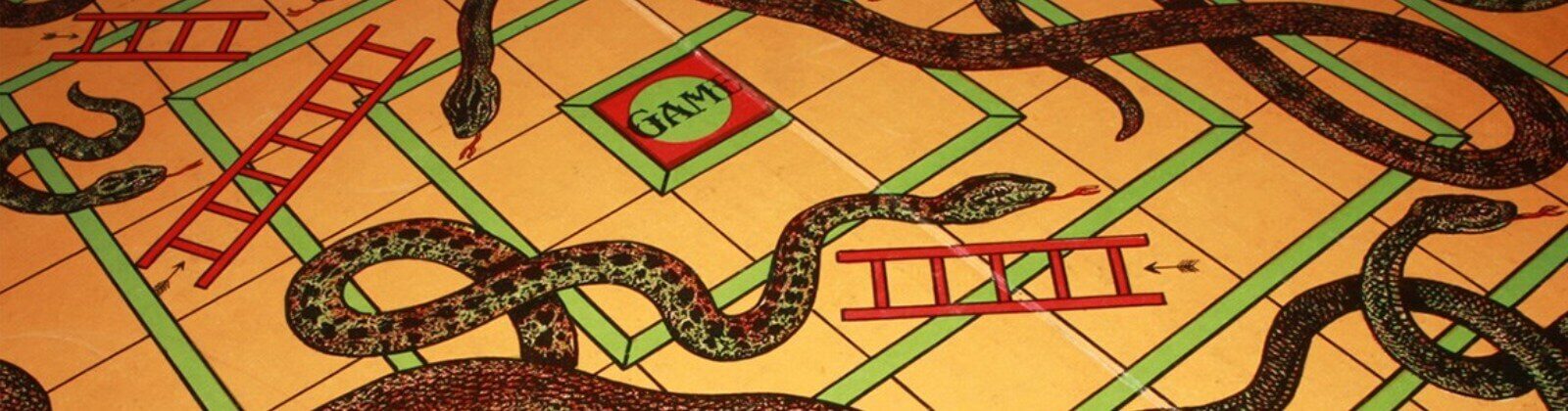 a game of snakes and ladders